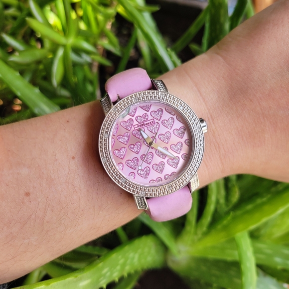 Designer JoJino Pink Hearts Watch - Picture 2 of 9